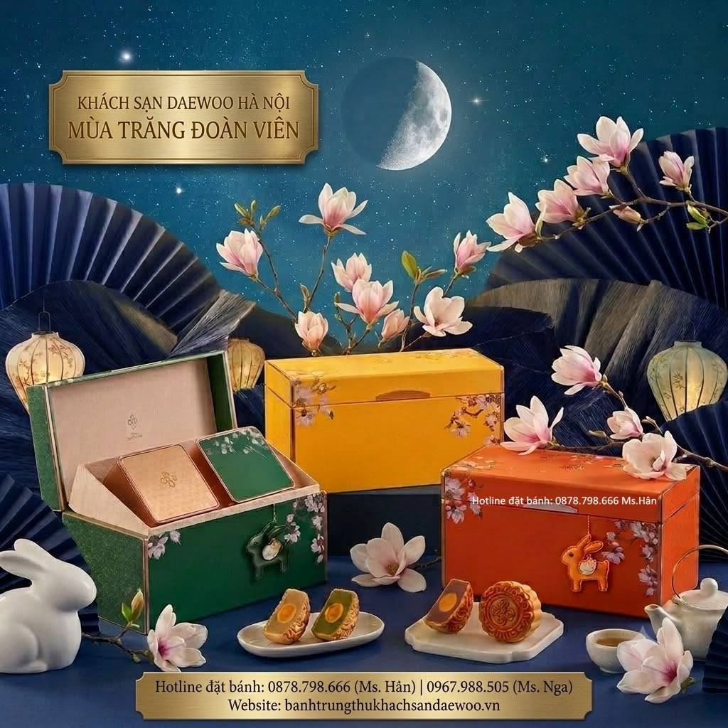 Bánh Trung Thu Daewoo siler 4 bánh 2026